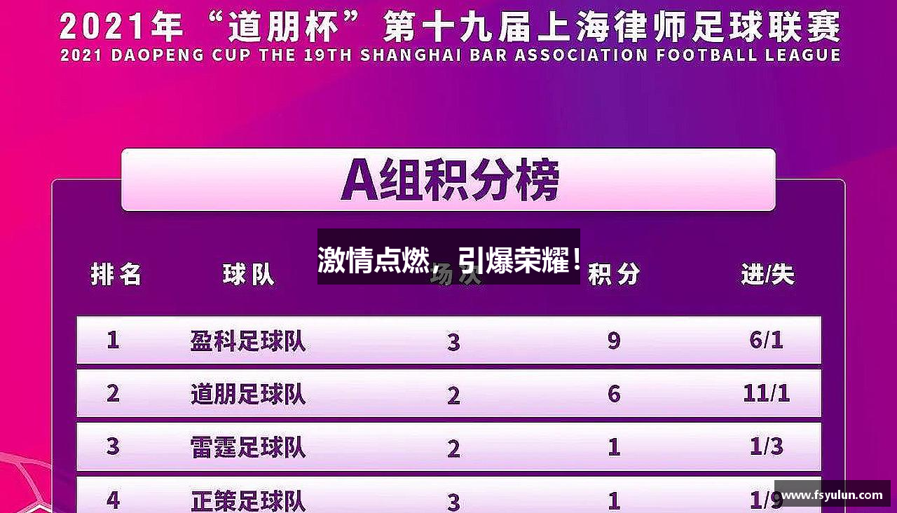 激情点燃，引爆荣耀！